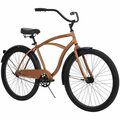 Geared2Golf 26 in. Good Vibrations Mens Cruiser Bike, Copper - One Size GE2585704